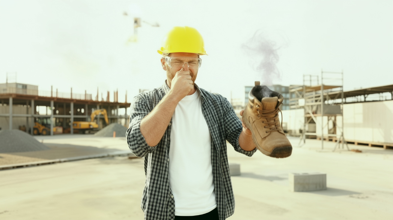 Work shoes — preventing sweaty feet and shoe odour
