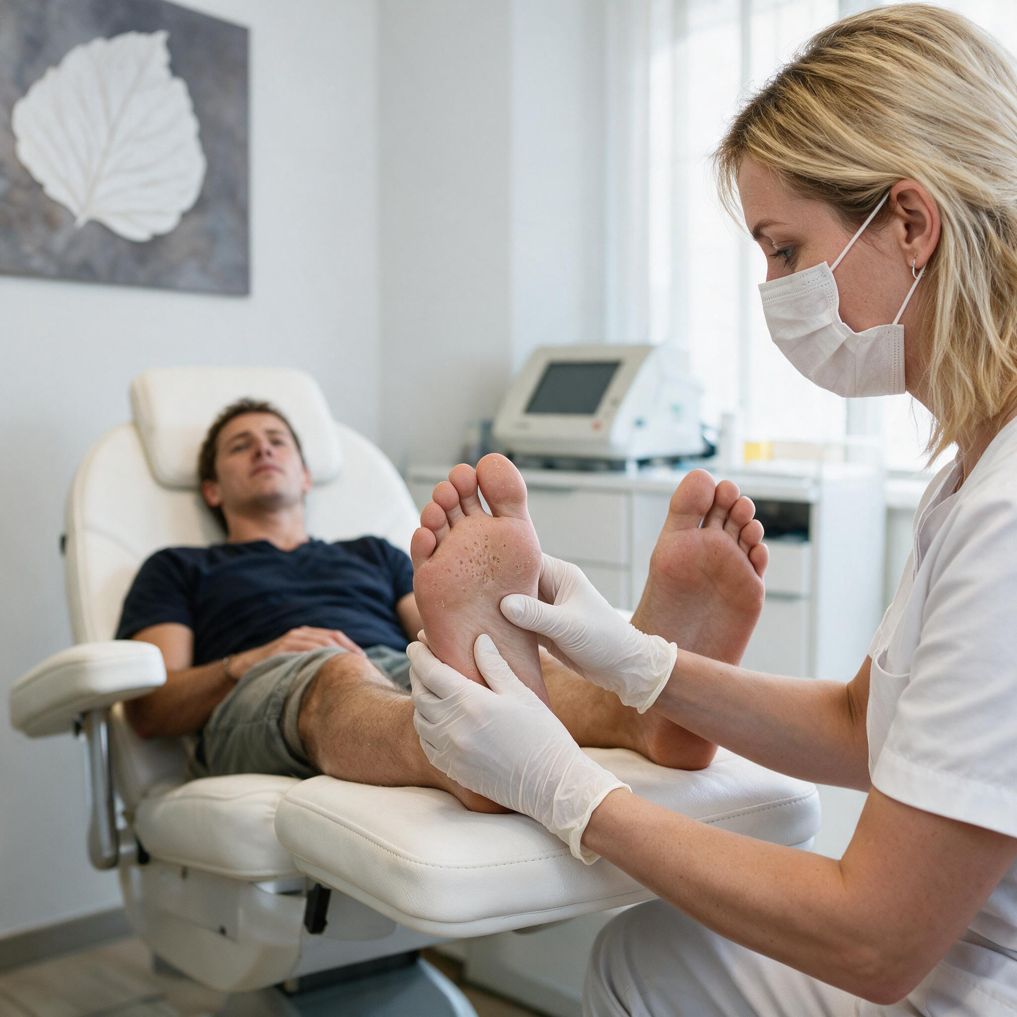 Sole of the foot with pitted keratolysis