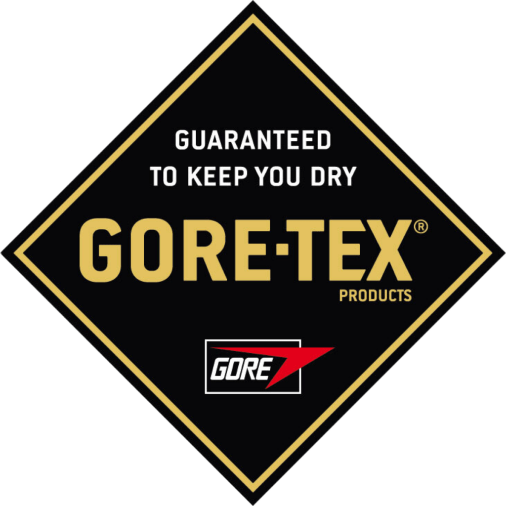 Work shoes with goretex logo