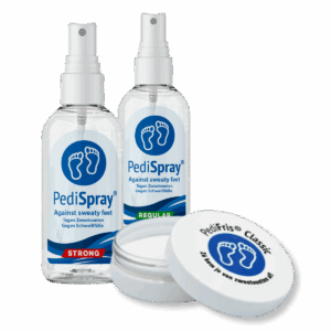 Pedifris and pedispray remedies for sweaty feet