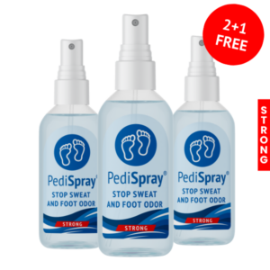 PediSpray® Strong 2+1 Free - Foot spray against Sweaty Feet, Stinky Feet and Pitted Soles